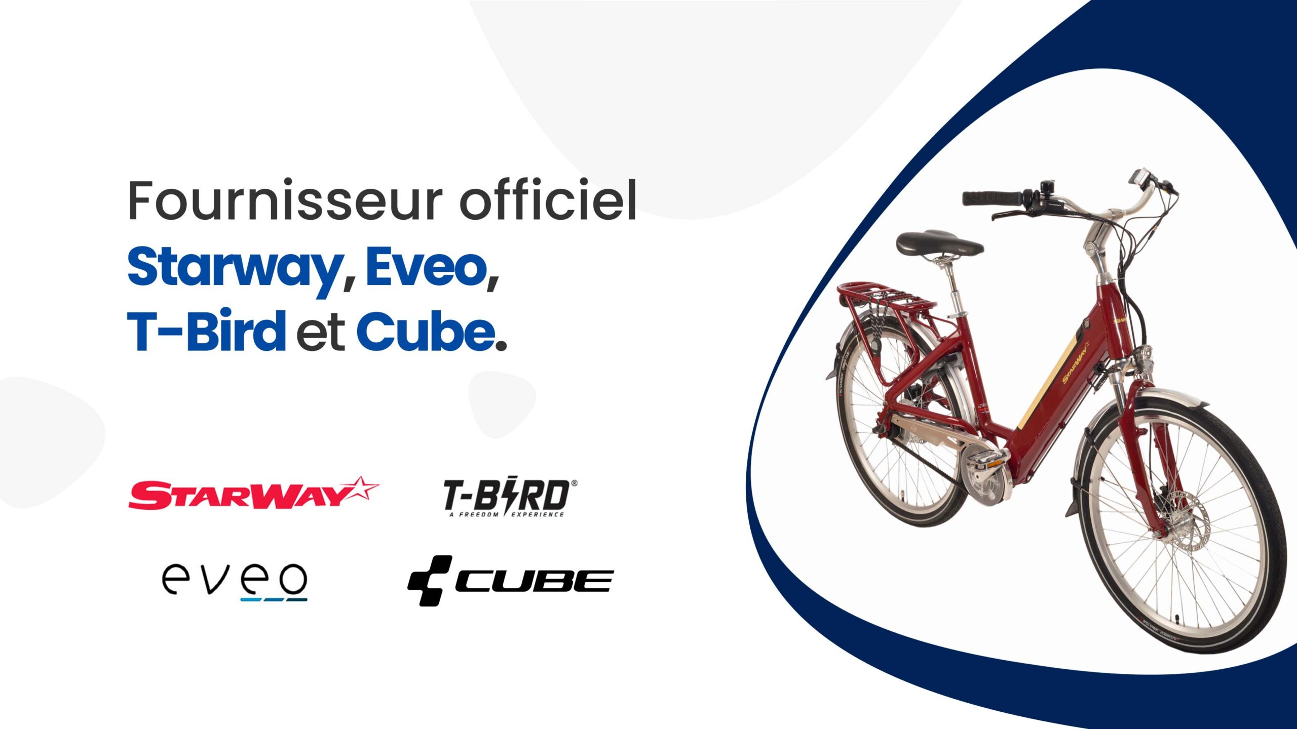 Nico Vélos Éléctriques - Fournisseur officiel Starway, Cube, Eveo et T-Bird
